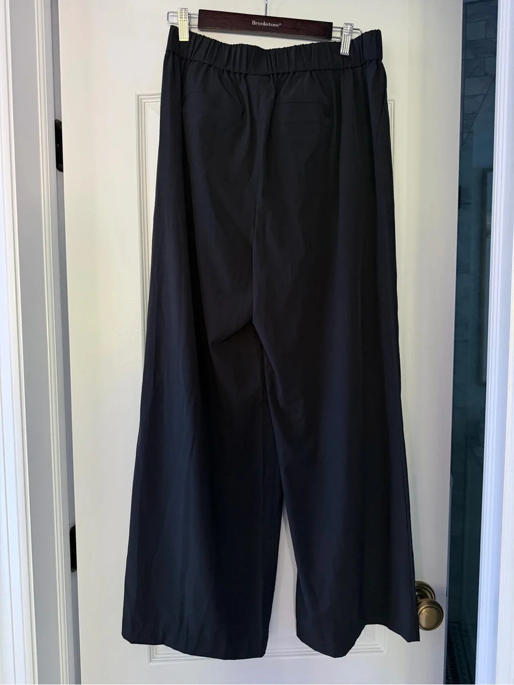 Varley Kayson Wide Leg Pant Black Soft Stretch Woven NWT Large Travel Office - Picture 4 of 6